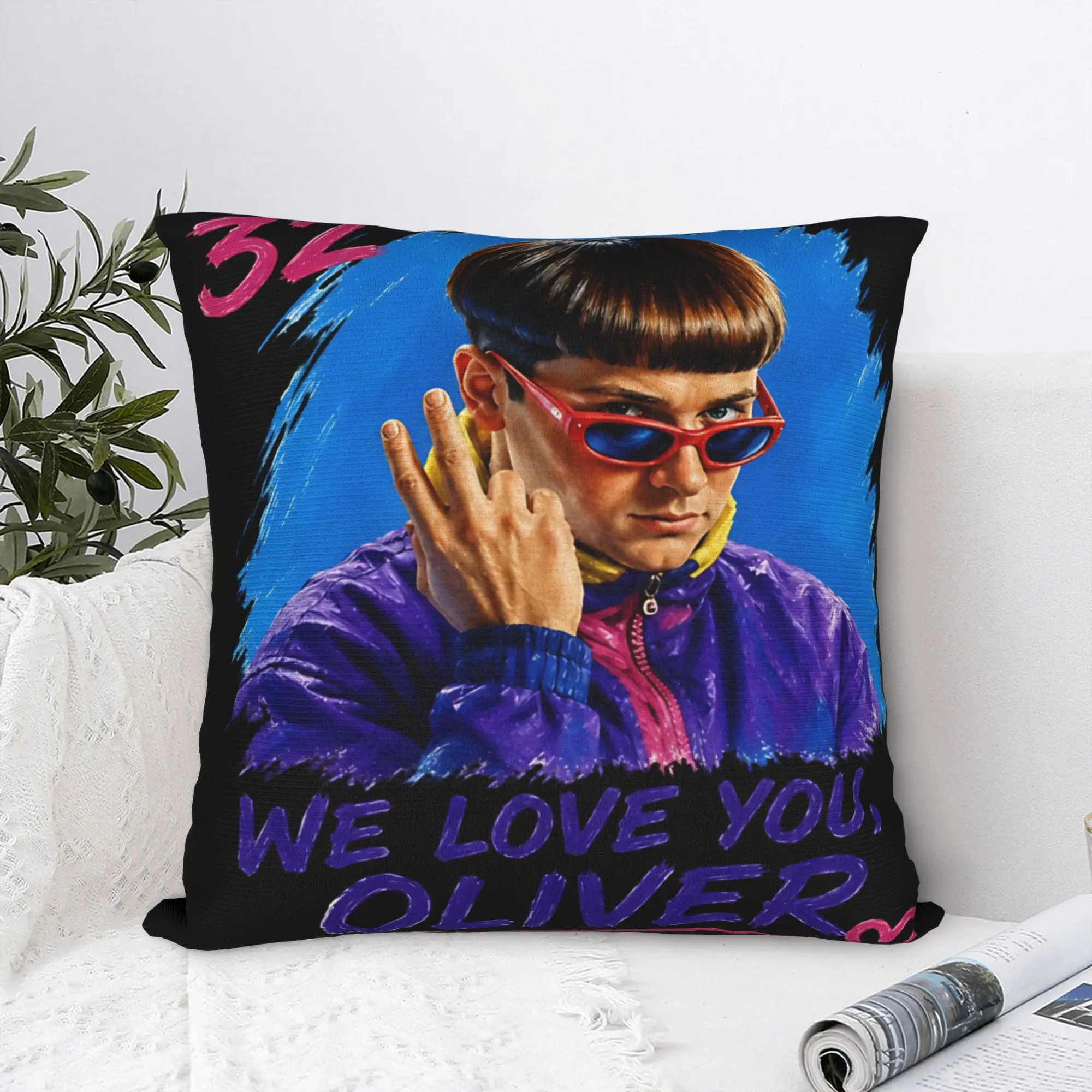 Oliver Tree 32 Rest In Peace 1993 to 2026 Pillow Case  Kawaii Pillow Cover Custom Pillowcases For Living Room Chair