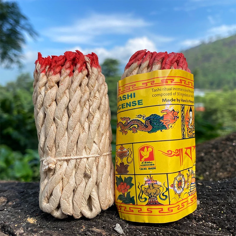 40 Stück handgefertigte traditionelle Nepal-Seil-Räucherstäbchen, weiße Salbei, Zeder, Aromatherapie, brennendes Seil, Duft, Yoga, Meditation, Sandelholz