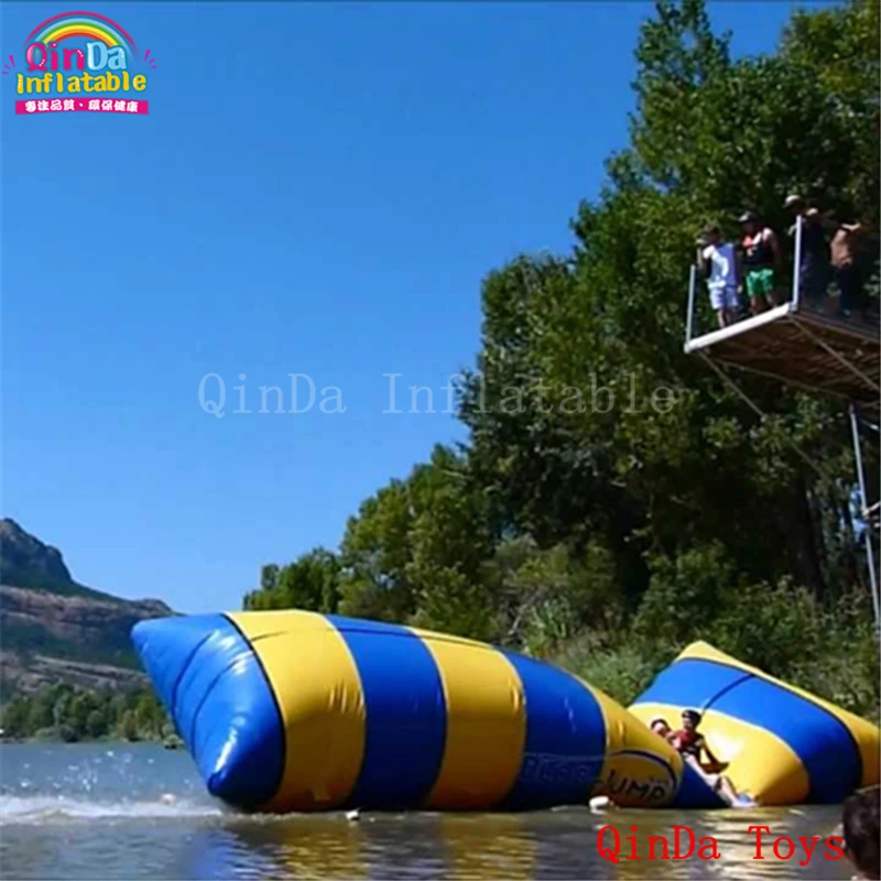 Hot Sale In Summer Inflatable Water Blob, 6M Long Inflatable Air Jumping Bag Include Free Air Pump