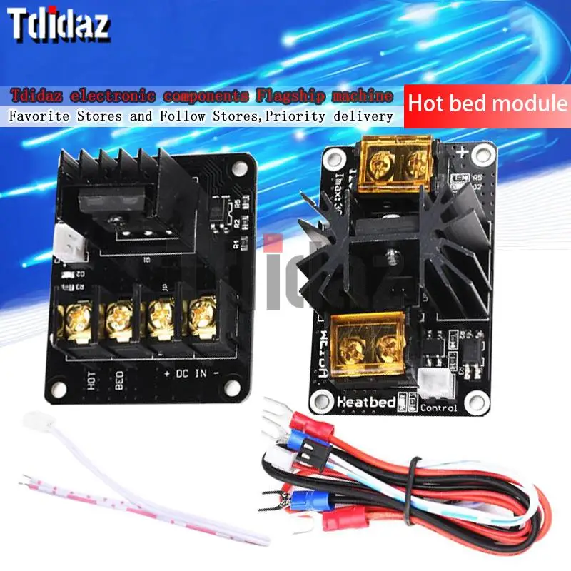 3D Printer Hot Bed Power Expansion Board Heating Controller MOSFET High Current Load Module 25A 30A 12or24V for 3D Printer Parts