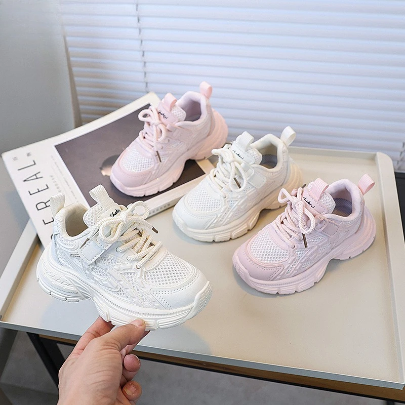 

Модная обувь для девочек, весна-лето 2024, новое корейское издание, легкие и дышащие кроссовки для мальчиков для детей