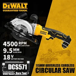 DEWALT DCS571 ATOMIC™ Brushless Cordless Compact 115MM(4-1/2 in.) Circular Saw 18V Lithium Power Tools Bare Tool