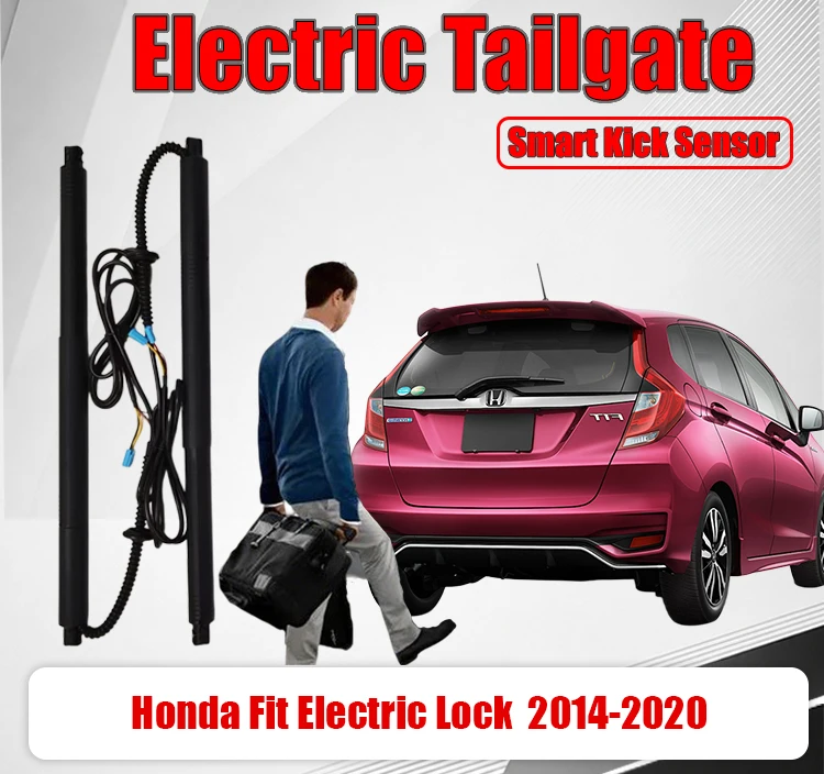 Electric Tailgate Upgrade Kit For Honda Fit Electric Lock Power Lift Support Rods Auto Trunk Boot Lid Power Liftgate Modi