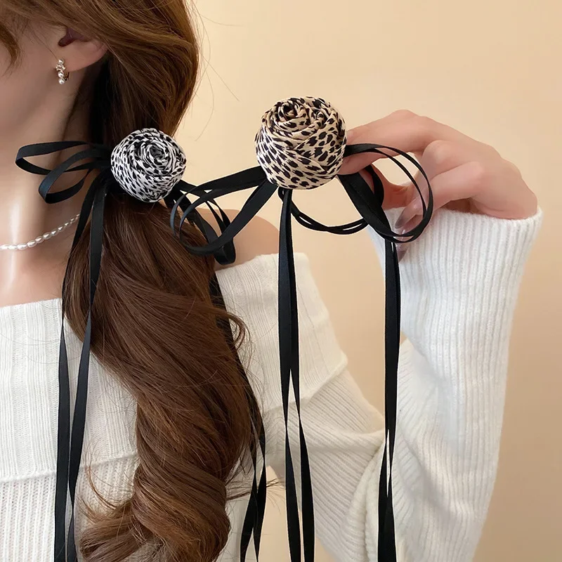 Резинки-для-волос-с-леопардовым-принтом-и-цветком-эластичные-ленты-для-волос-длинная-лента-с-кисточками-и-бантом-резинки-для-волос-держатель-для-хвоста-резинка-аксессуары-для-волос
