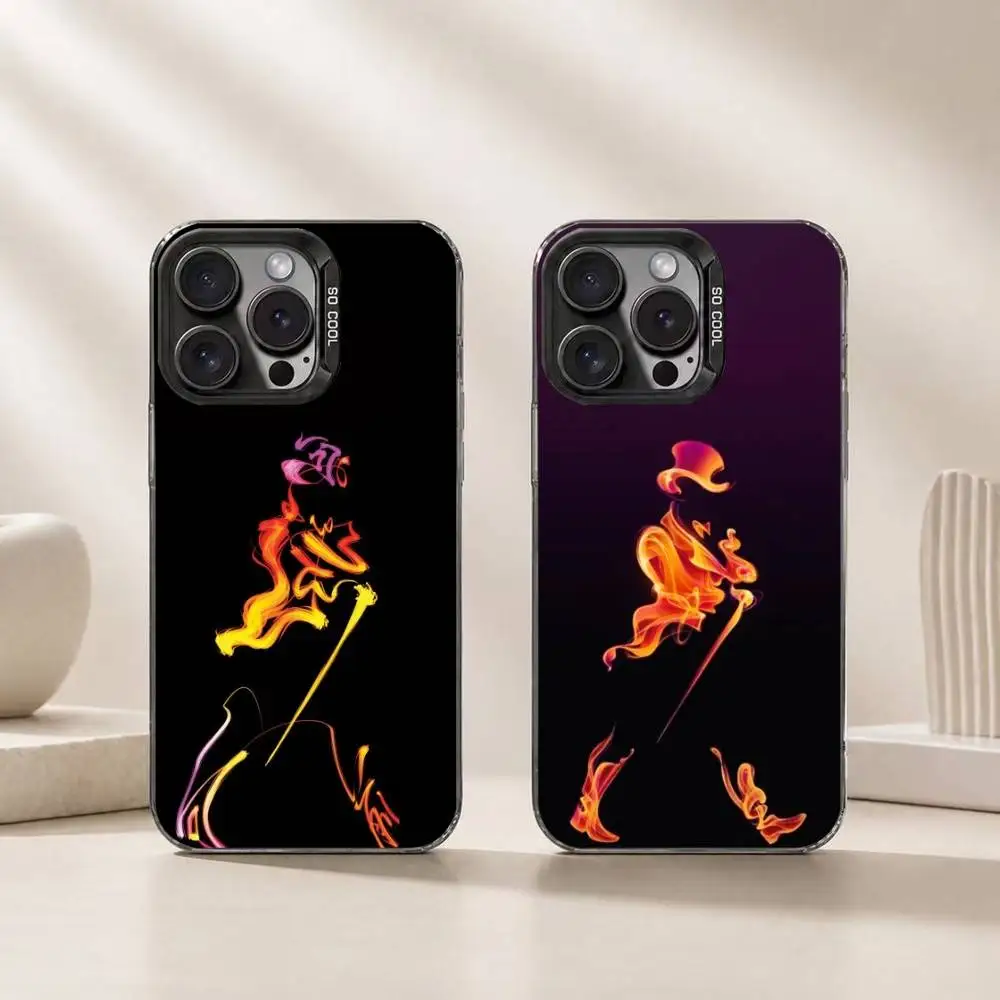

The Striding Man JohnnieWalker Phone Case For iPhone 17,16,15,14,13,12,11 Plus,Pro Max,XS,Colorful Silver Phone case Funda Cover