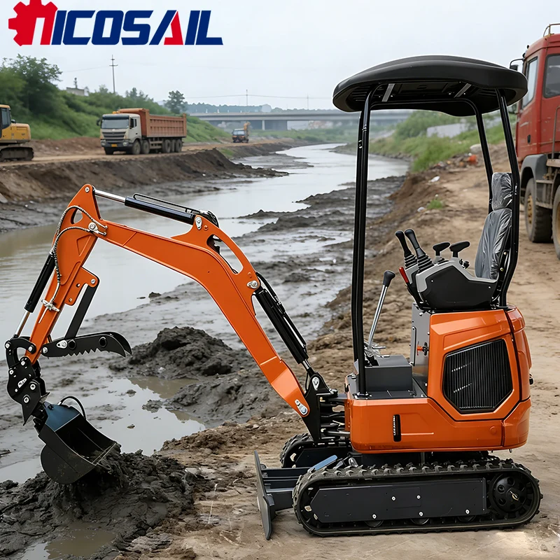 

Nicosail 1.8T Mini Digger Strong Power Stable Chassis High Efficiency for Engineering Digging Work
