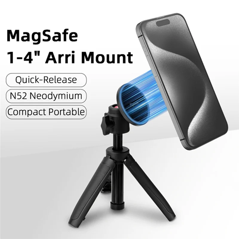 JABS-For Magsafe Plastic 1/4 Arri Base Gimbal حامل هاتف مغناطيسي ترايبود محول تركيب