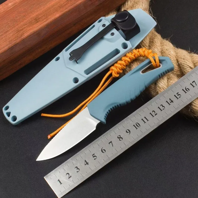 

Portable Camping Outdoor Knife Fixed 9cr18mov Blade TPV Handle Hunting Survival Tactical Utility Knives EDC Tools w/ K-Sheath