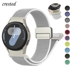 Magnetic nylon Band For Samsung Galaxy Watch 7 FE 6 4 Classic 5 pro 44mm 40mm 47mm 43mm 45 No gaps bracelet Galaxy Watch 7 Strap