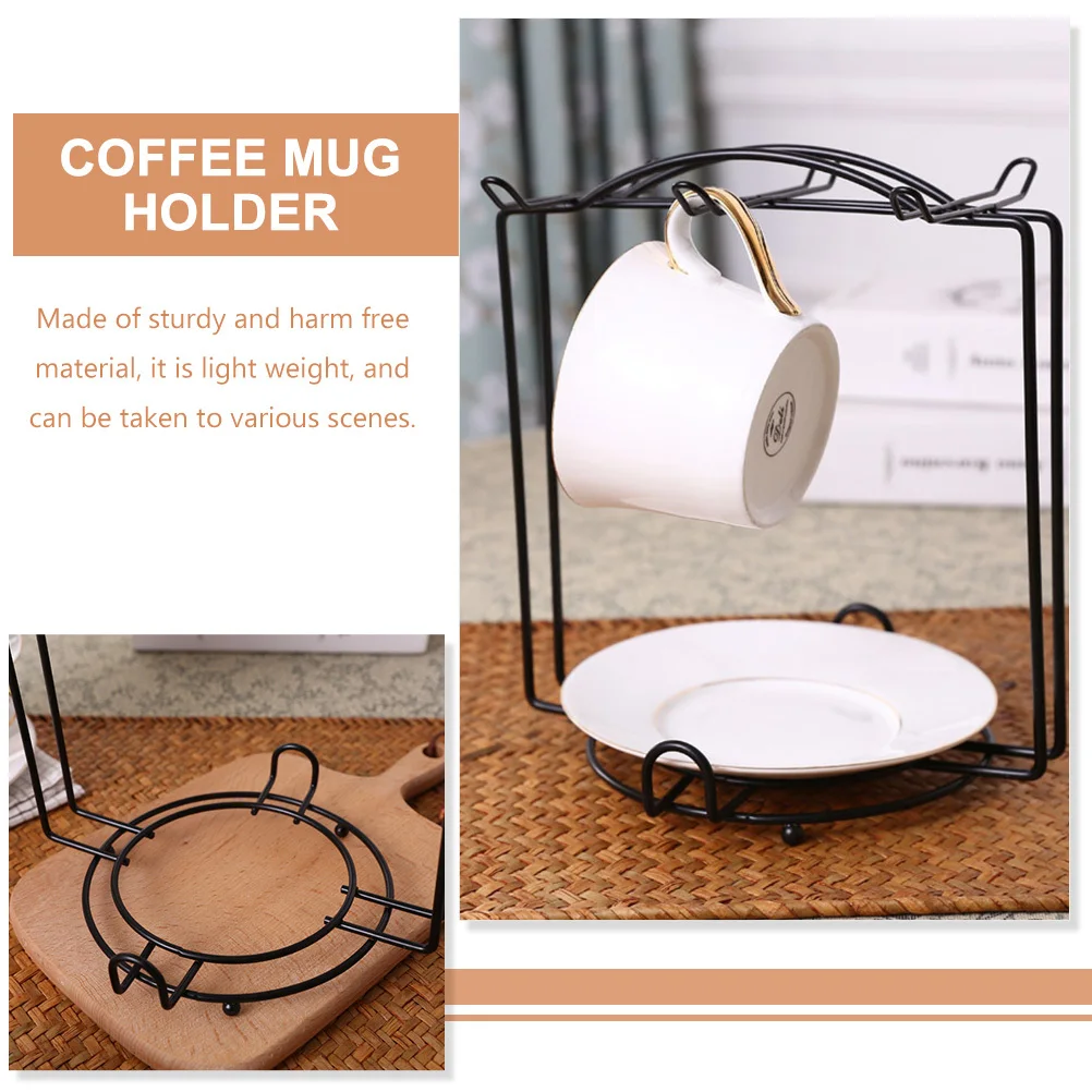

Coffee Mug Holder Metal Mug Stand Stainless Steel Stable Cup Organizer Decorative Kitchen Dish Holder Cup Organizer