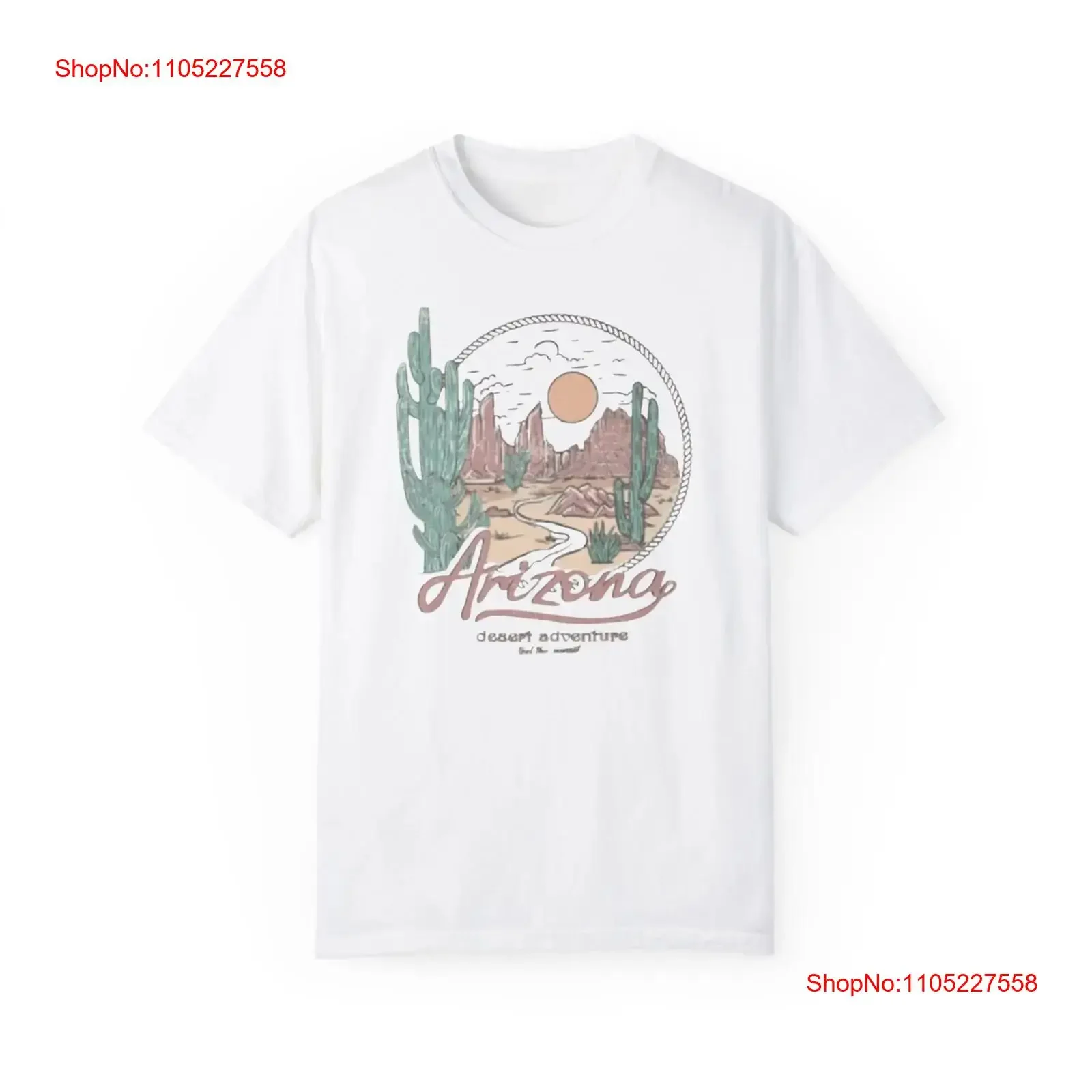 Arizona Desert Dreaming T Shirt Retro Vintage Grunge Distressed Style Wanderlust Vibes Outdoorsy Camping Glamping Hiking homme