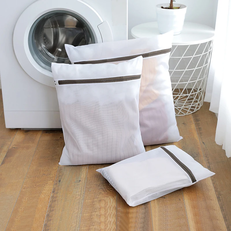 Bolsa de lavandería transparente de malla, se puede utilizar como bolsa para ropa sucia categorizada, bolsa de almacenamiento de viaje y bolsa de equipaje categorizada