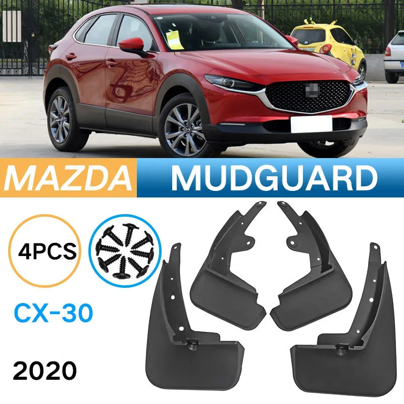 

Передние и задние брызговики для Mazda CX-30 CX30 CX 30 2020 2021 2022 Брызговики, брызговики, брызговики, грязеотталкивающие Брызговики, аксессуары