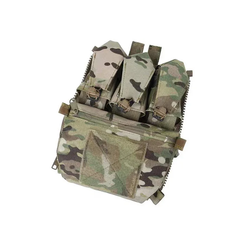 

TMC FCV5 Plate Carrier Assault Zip On Bang Back Panel Pouch Pack NIR Compliant MC Multi Camo TMC3549