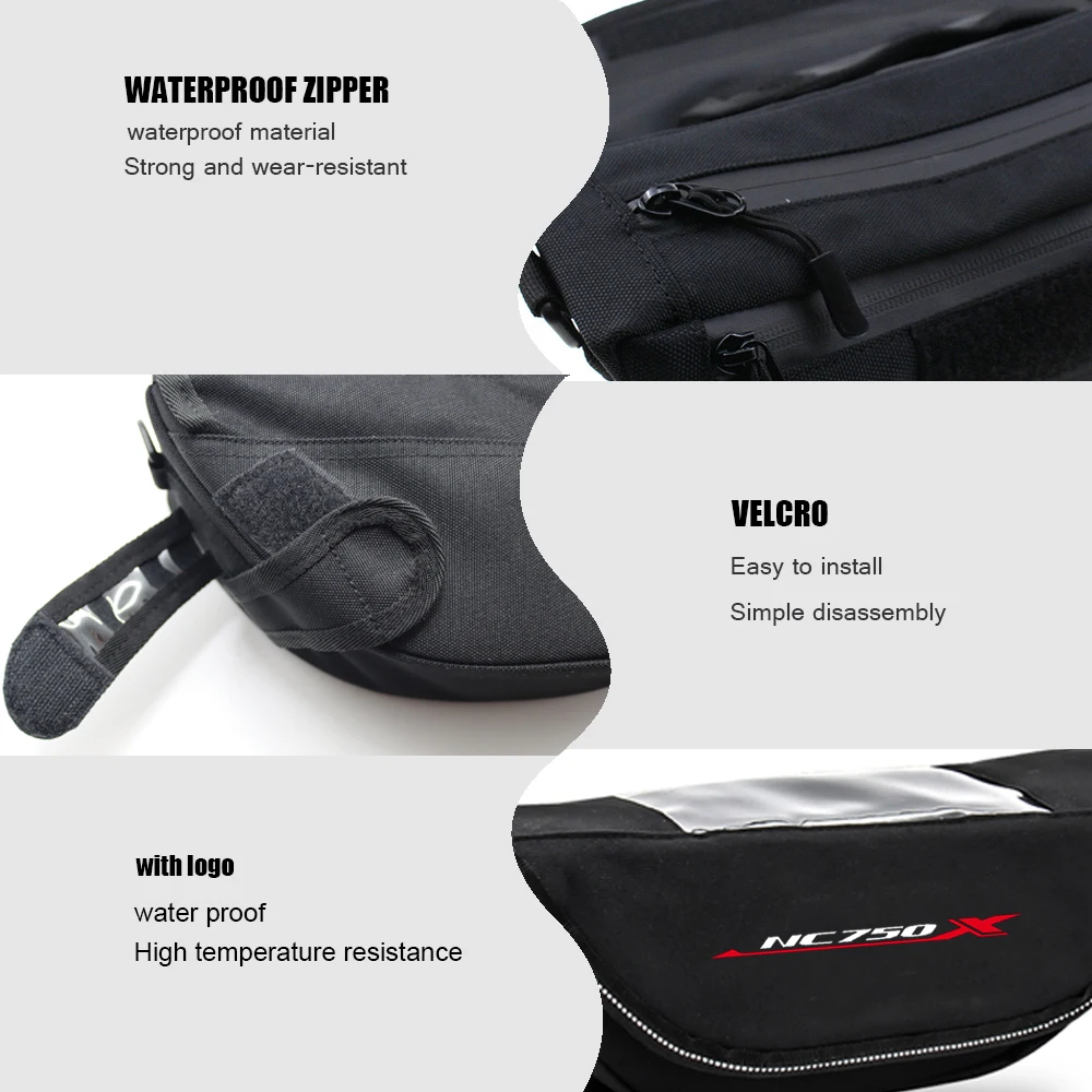 Motorcycle Handlebar Bag For Honda NC750X NC750 NC 750 X Accessories Portable Waterproof Phone Bags