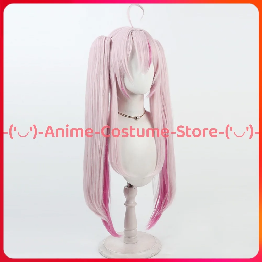 VTuber Na Serachan 코스프레 가발 포니 테일 애니메이션 게임 캐릭터 할로윈 카니발 파티 의상 가발 내열성 합성 머리카락