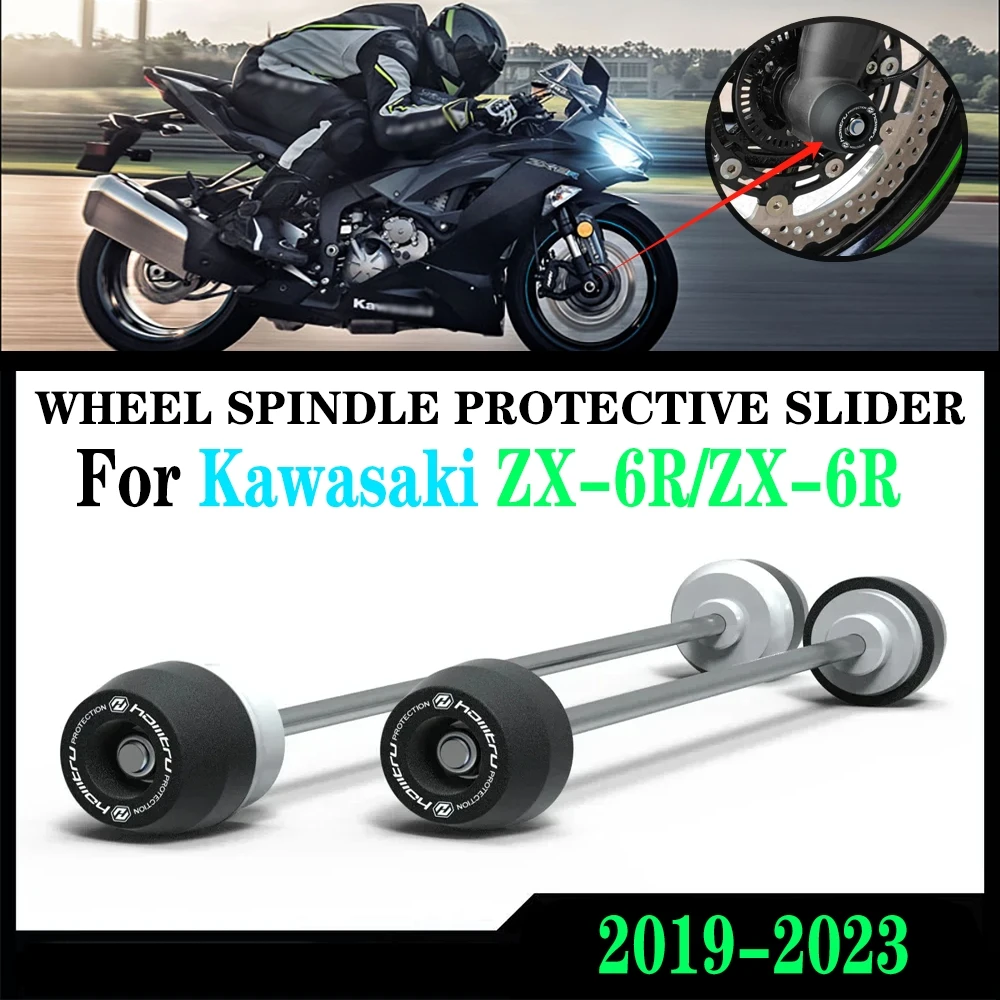 

Motorcycle Front Rear wheel Spindle Crash Protection For Kawasaki ZX-6R / ZX-6R Performance 2019-2023