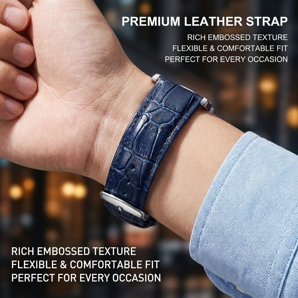 1pcs Men's black dial leather strap vintage fashion classic fashion details Quartz Watch for business party holiday