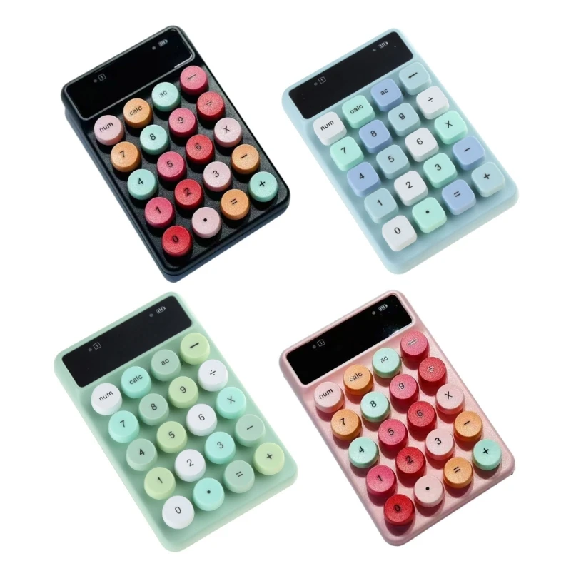 Mini Wireless Keyboard 2.4Ghz Office Numeric Keypad Financial Accounting Calculator Mini Cashier Keypad