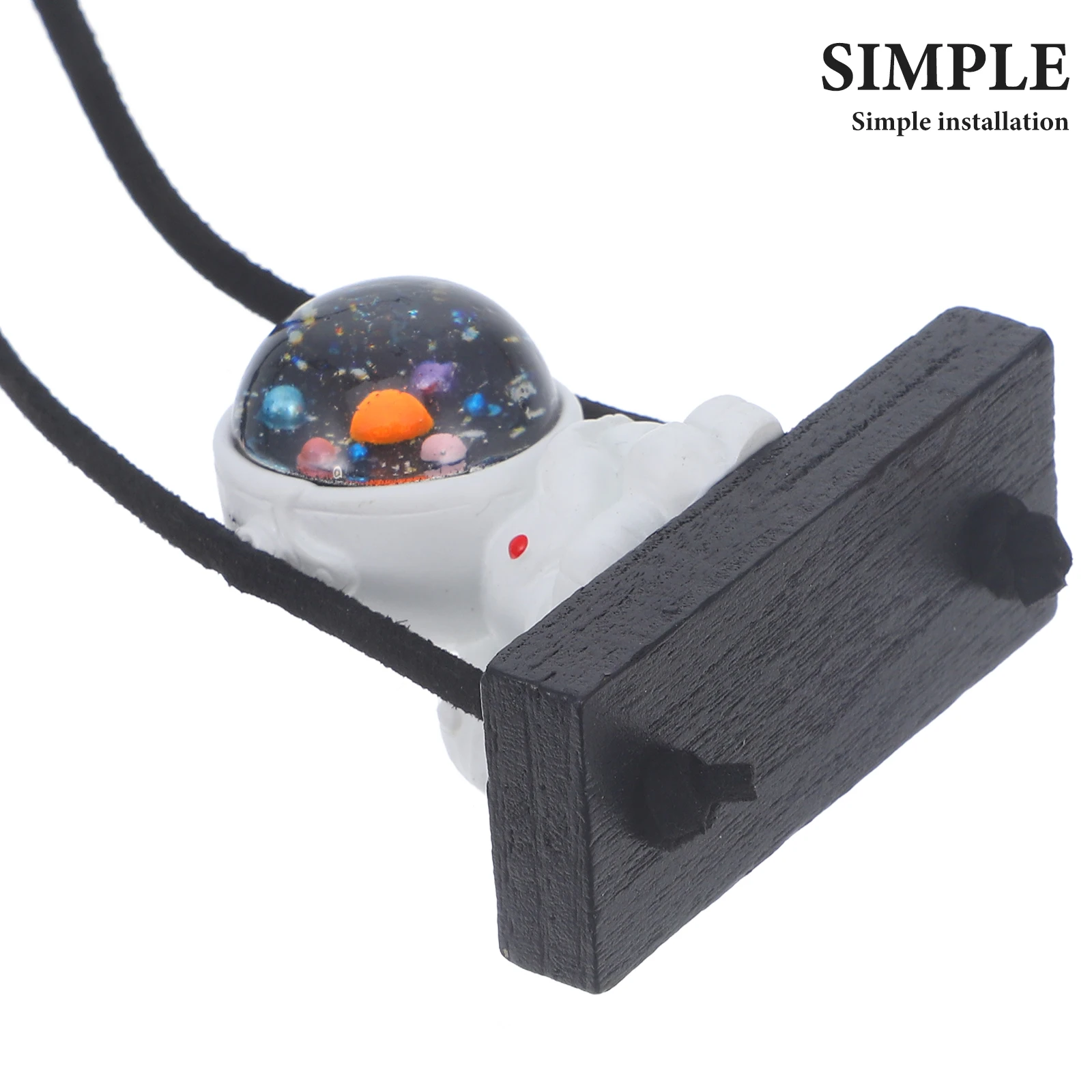 

Astronaut Car Decor Hanging Interior Accessories Rearview Mirror Pendant White Resin Creative Car Ornaments