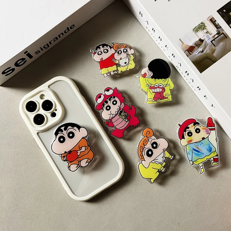 

Kawaii Crayon Shin-Chan Cartoon Dropping Bracket Creative Phone Case Holder Cute Bracket Adhesive Type A Holiday Gift for Girls