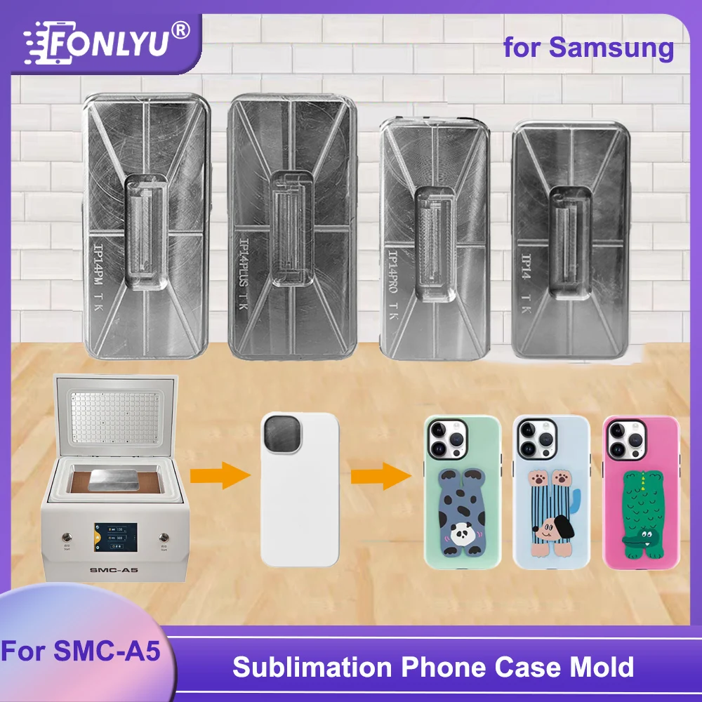 Fonlyu 3D Sublimation Vacuum Thermal Transfer Phone Case Printing DIY Mold Mould for Samsung  S24 Ultra S23 Plus S22 S21 S20 FE