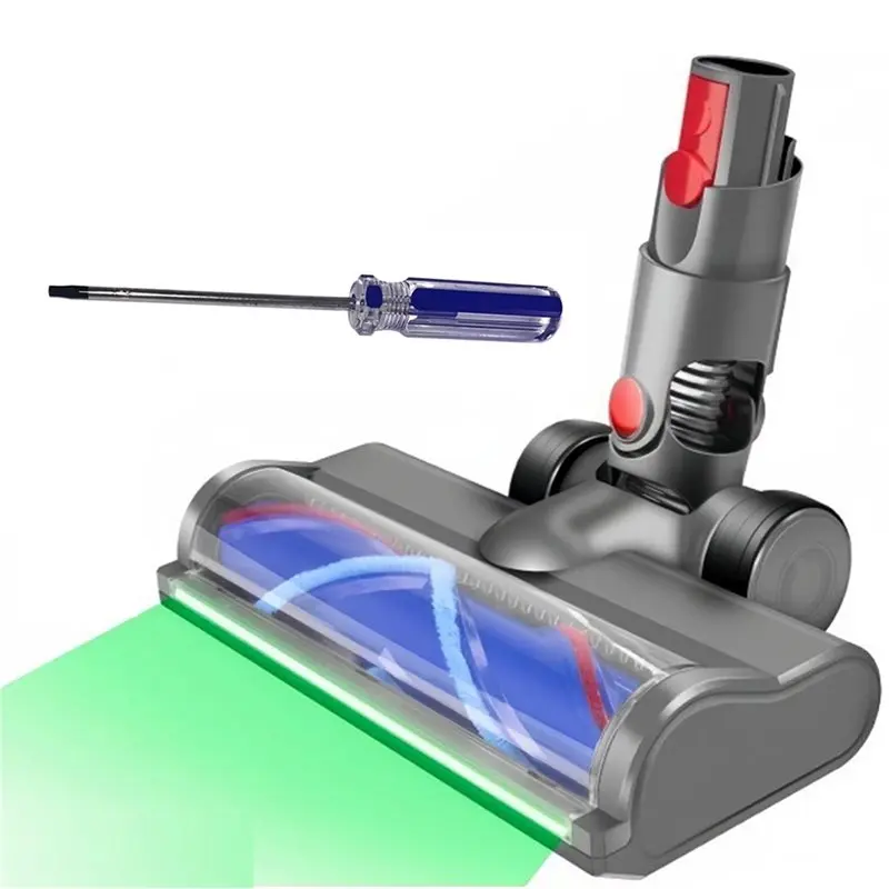 

B69A Roller Clean Brush Head For V10 Digital Slim Dyson V12 Detect Slim Cleanerhead With Green Lights,For V10 Slim / V12 Slim