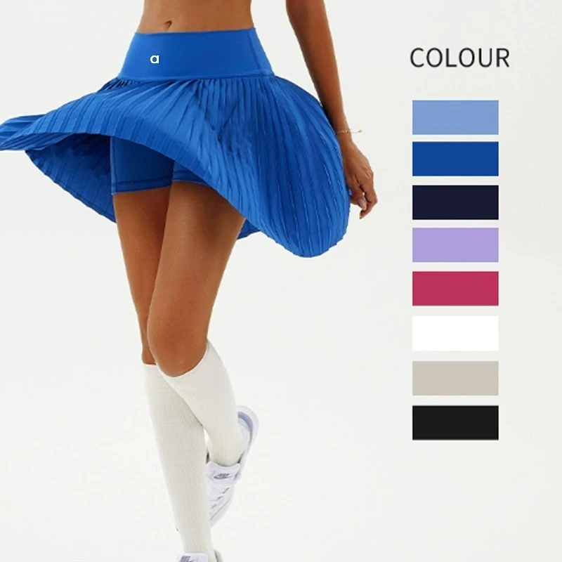 

Flowy Yoga Pleated Skirt Sports Short Skirt Anti-slip Badminton Golf Short Tennis Skirt