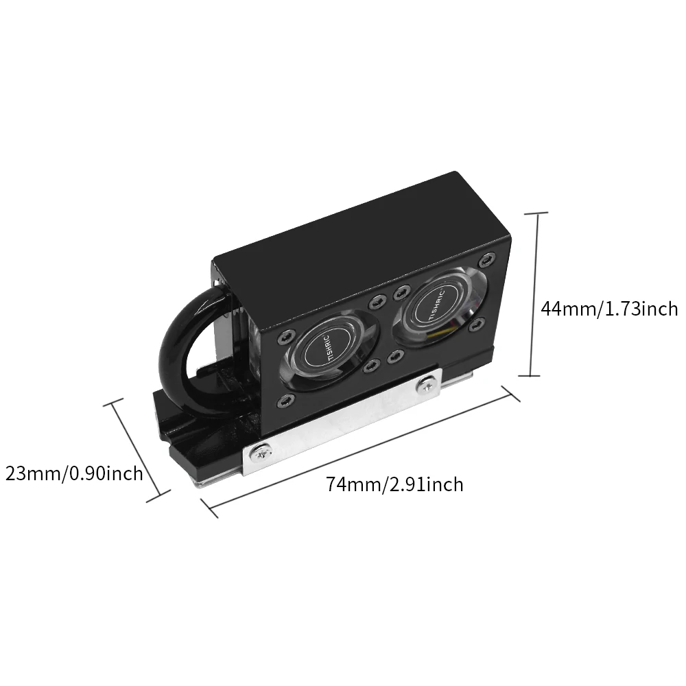 Imagem -06 - Tishric-rgb Radiador m2 Ssd Dissipador 3d Ventilador de Refrigeração Tubulação de Calor Adota Galvanoplastia Completa Refluxo de Solda