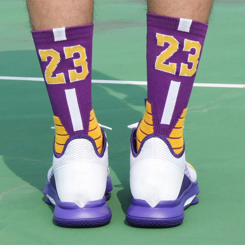 Chaussettes de sport de basket-ball professionnelles pour hommes, serviette de genou épaissie, chaussettes d'astronomie pour enfants