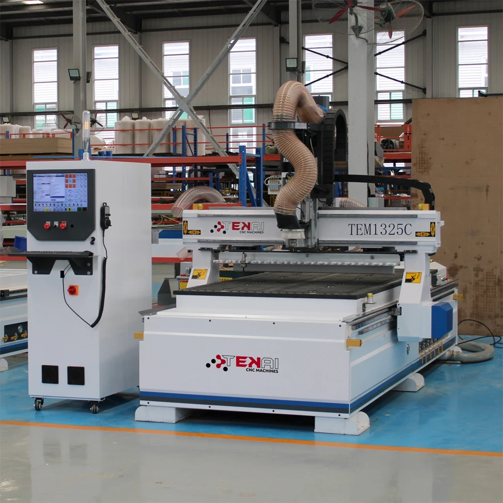 Automatic Head 1325 1530 Cnc Woodworking Atc Machine Wood Furniture Cnc Carving Router with Syntec Control