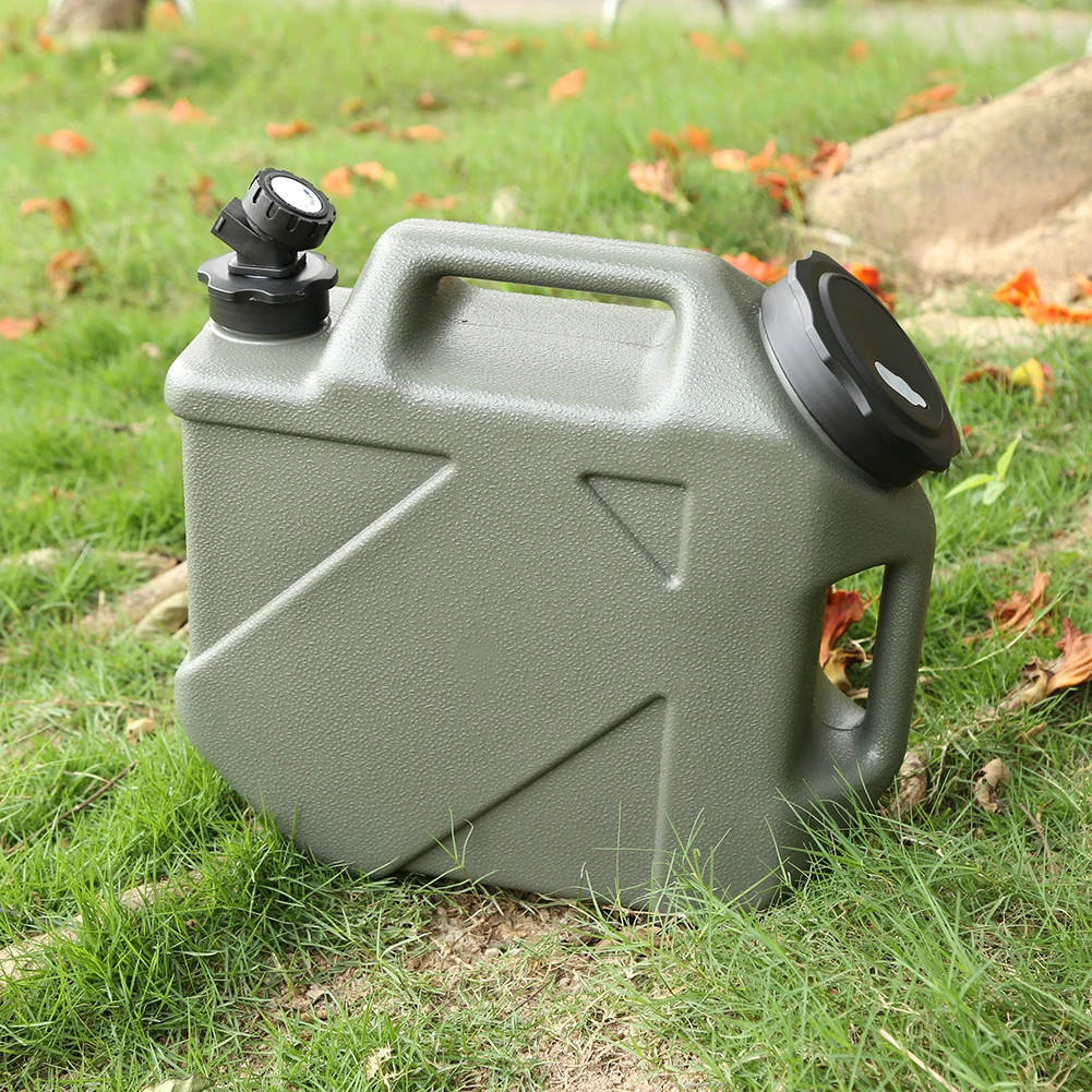 10L Camping Bucket Water Storage Portable with Detachable Faucet No Leakage for Camping Picnic Hiking Drinking Water Canister