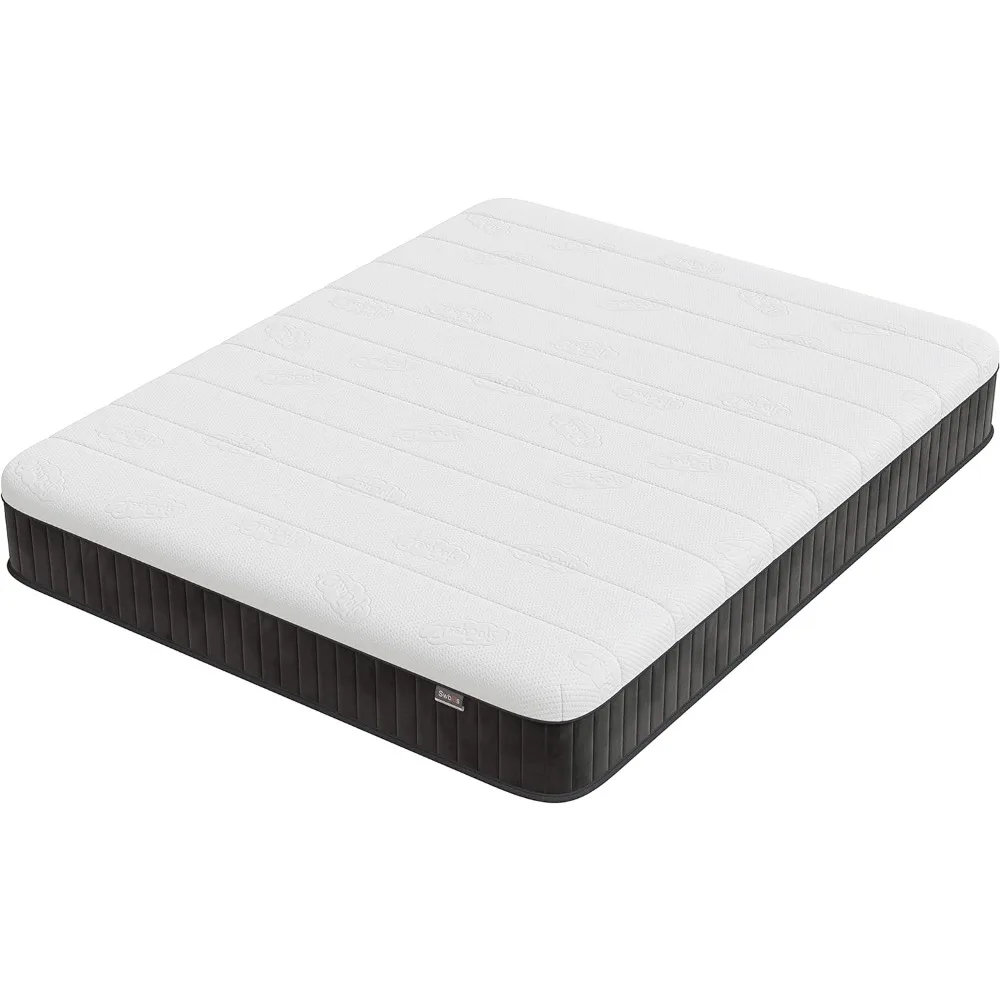 Feste Doppel matratze, 10-Zoll-Memory-Foam-Matratze in voller Größe, Vollbett matratze in einer Box Drucken tlastung und feste Matratze