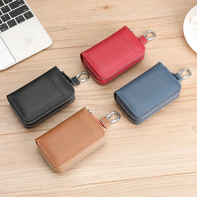 New Leather Key Bag for Men Wholesale General Motors Key Protective Case Multi-function Card Bag for Home Keychain for Women