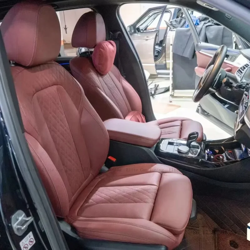 Luxury Customized Logo PVC Leather Suv Cushion Custom 3D Auto Seat Covers Fit for BMW 5 Series 2011-2017