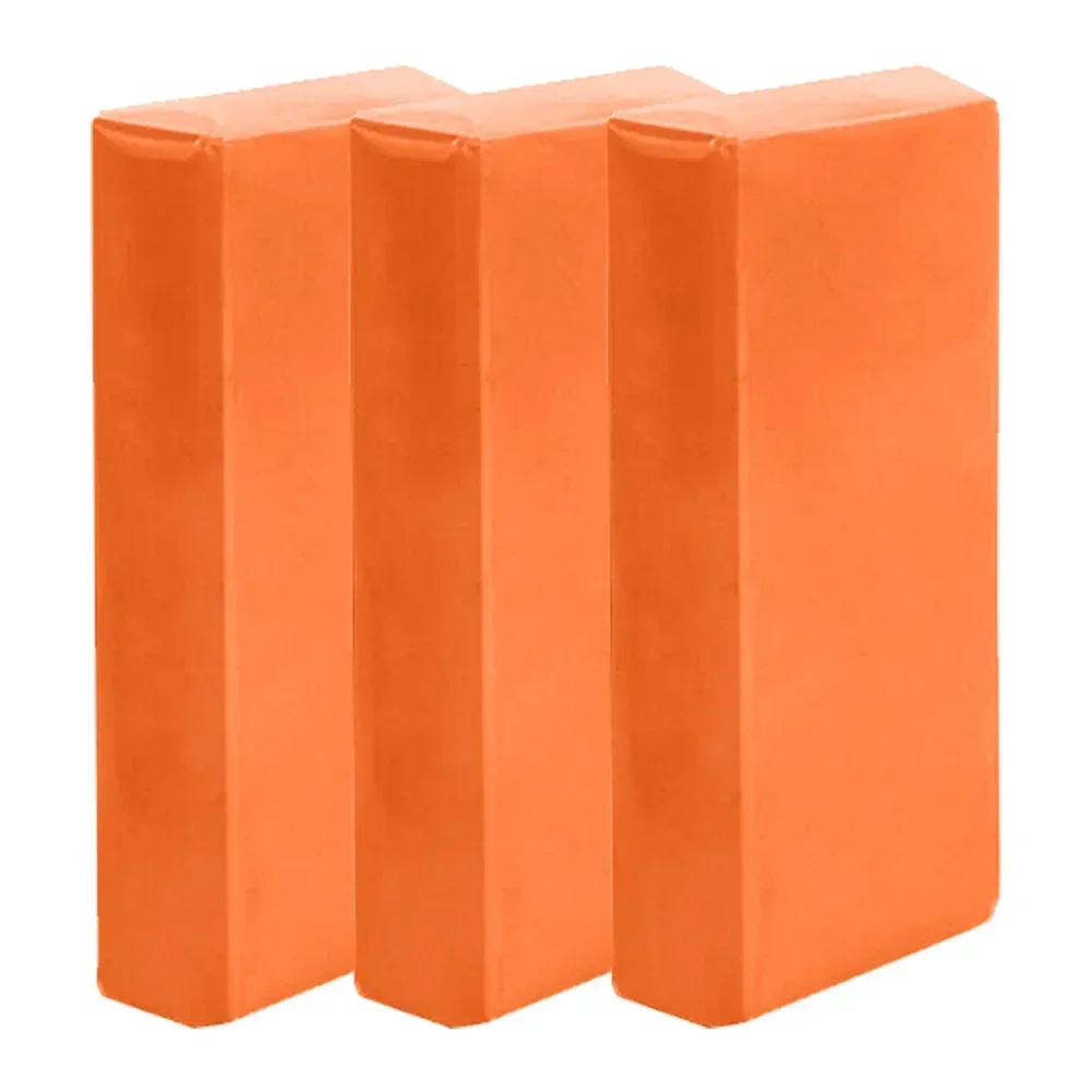 3-10PCS Vehicle Clay Cleaning Bar Car Detailing Waxing Polish Treatment Fine Grade Fits For Body Part Glass Mirror Bumper Orange