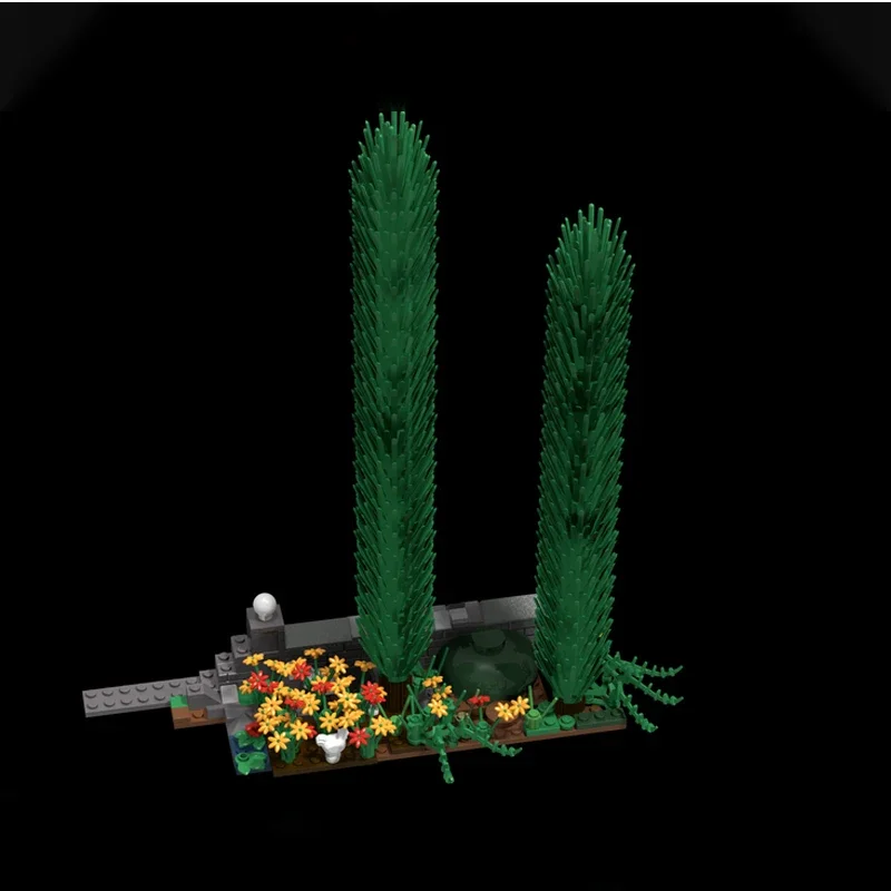 

270 деталей MOC: Большая диорама «Забытый уголок» — эксклюзивный коллекционный набор для творческих хобби-энтузиастов, идеальный подарок на Рождество