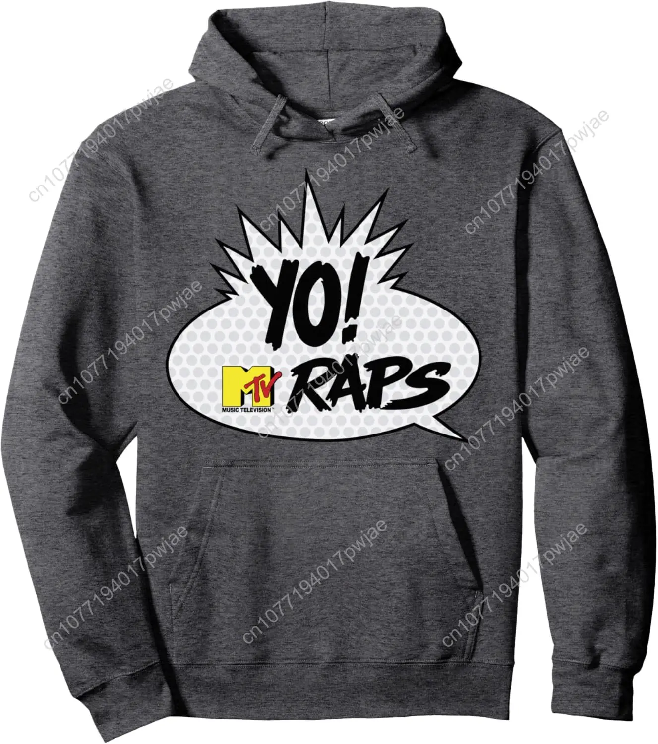 เอ็มทีวี โย! เสื้อฮู้ดมีฮู้ดลายการ์ตูน MTV Raps Comic Book Talk Bubble
