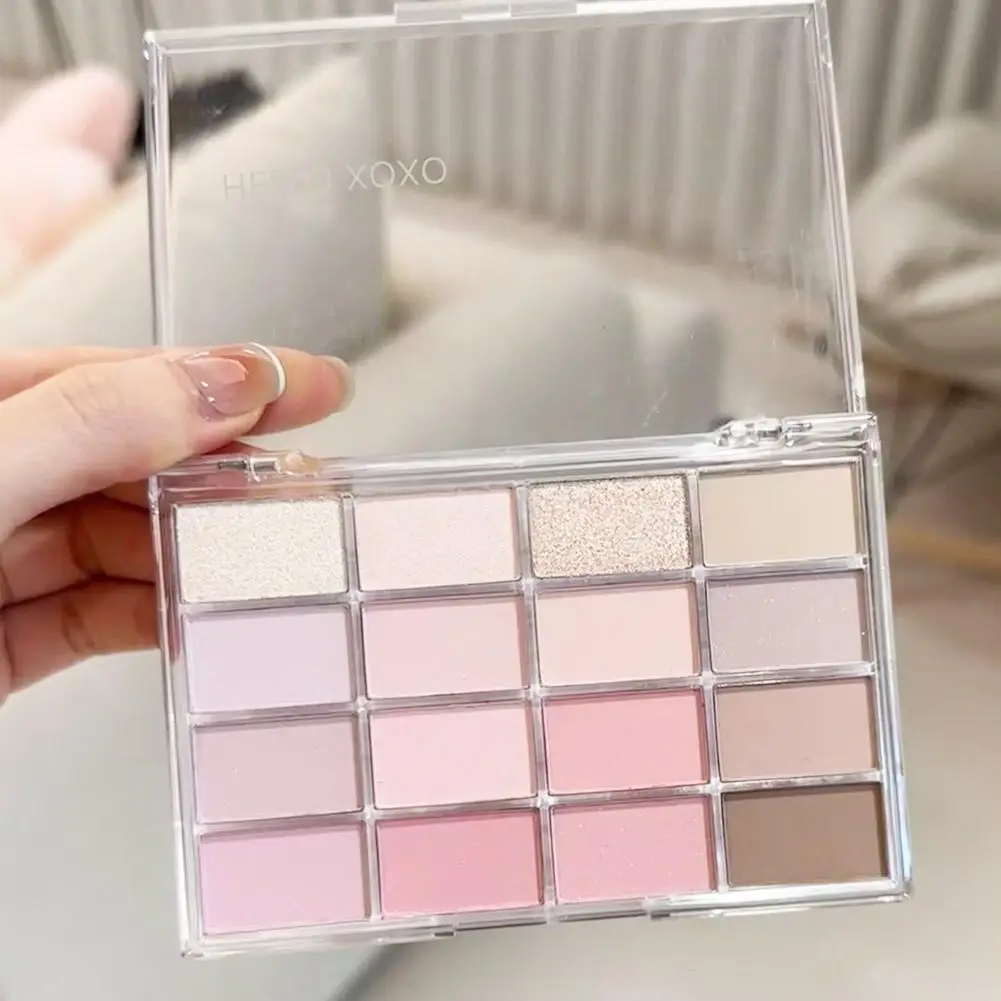 Oogschaduwpalet met lage verzadiging Matte thee Abrikoos Oogmake-uppalet Dagelijkse aardemake-up Langdurige oogschaduw