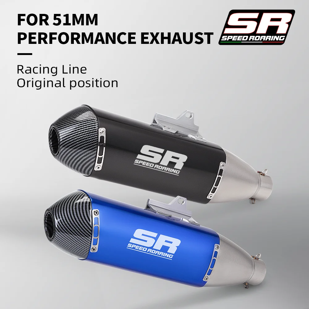 

Универсальный выхлоп мотоцикла Escape Moto 51 мм, глушитель для мотокросса, питбайк, квадроцикл, скутер для CRF150F CRF250F EXC WR450 RC390 S118