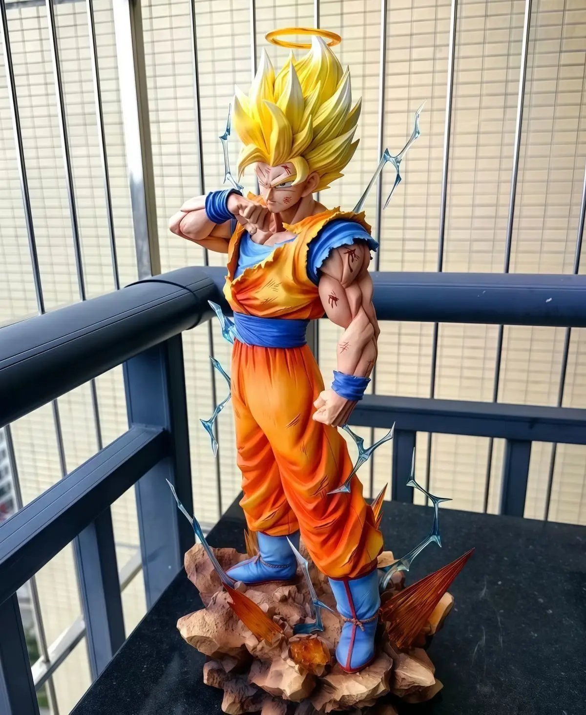 Jj Version Dragon Ball Z Son Goku Ssj2 Figure Cartoon Animation Peripheral Table Decoration Pang Infinite Super Model Statue Toy
