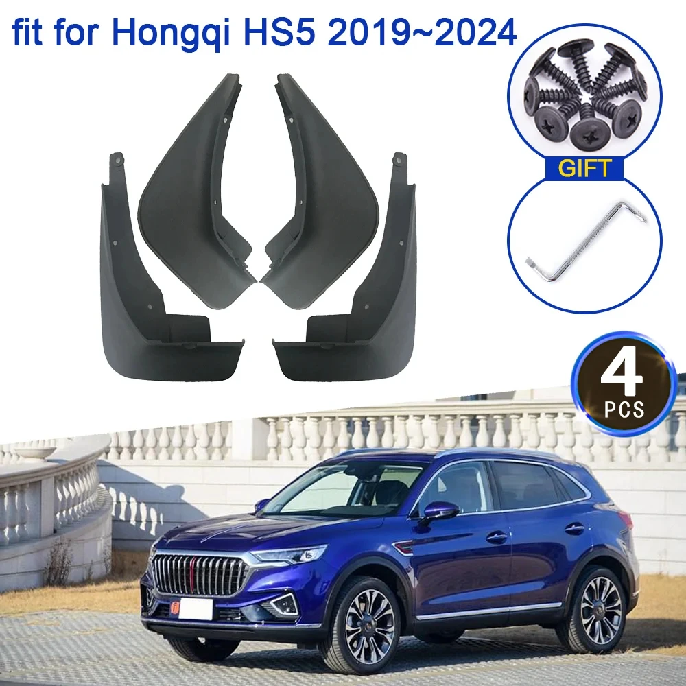 

For Hongqi HS5 2019 2020 2021 2022 2023 2024 Accessories Mudflap Front Wheel Mudguard Splash Auto Front Mud Guard MudFlaps Parts