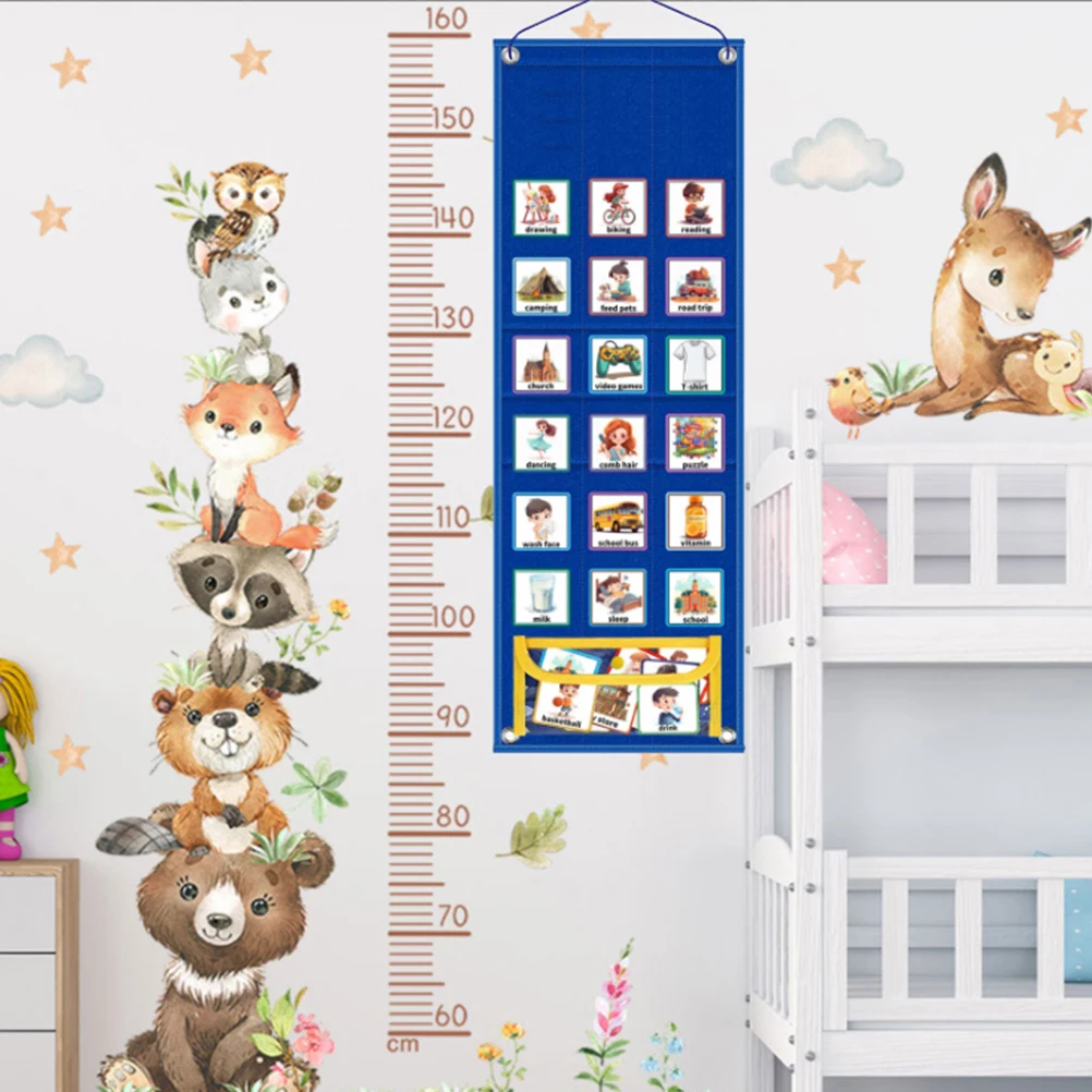 

Children's Schedule Visual for Toddlers Behavior Chart Kids Calendar Non-woven Fabric
