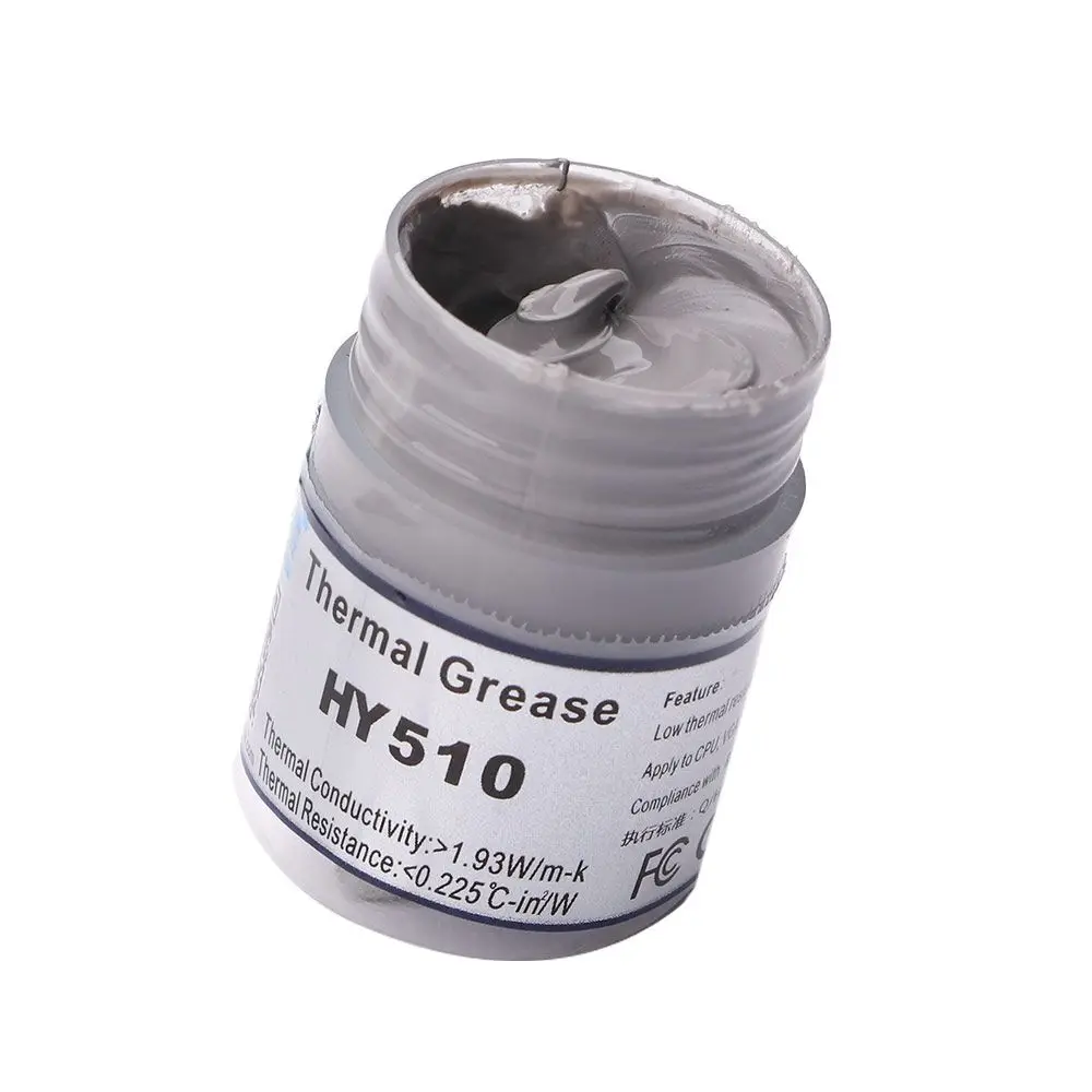 10g/20g CPU Chipset HY510 Fluid Conductive Grease Heatsink Compound Thermal Paste Cooling Paste White Silicone