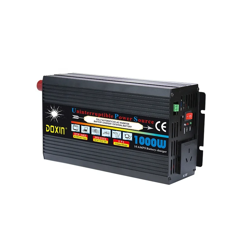 Doxin dc 12v 24v to ac 110v 220v 1000w 1200w 1500w ups power inverter with charger for Elevator