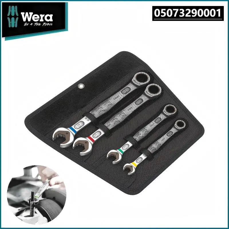 

WERA 05073290001 6000 Joker Ratchet Wrench Set - Open/Box End, Fastener Hold, Exquisite Workmanship