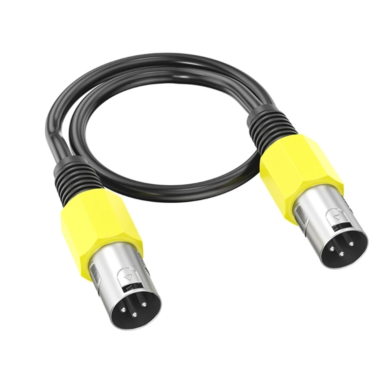 3Pin Auditory Extension Cable,Male to Male Connection Enhances Sound For Mixer Amplifiers Microphones Line