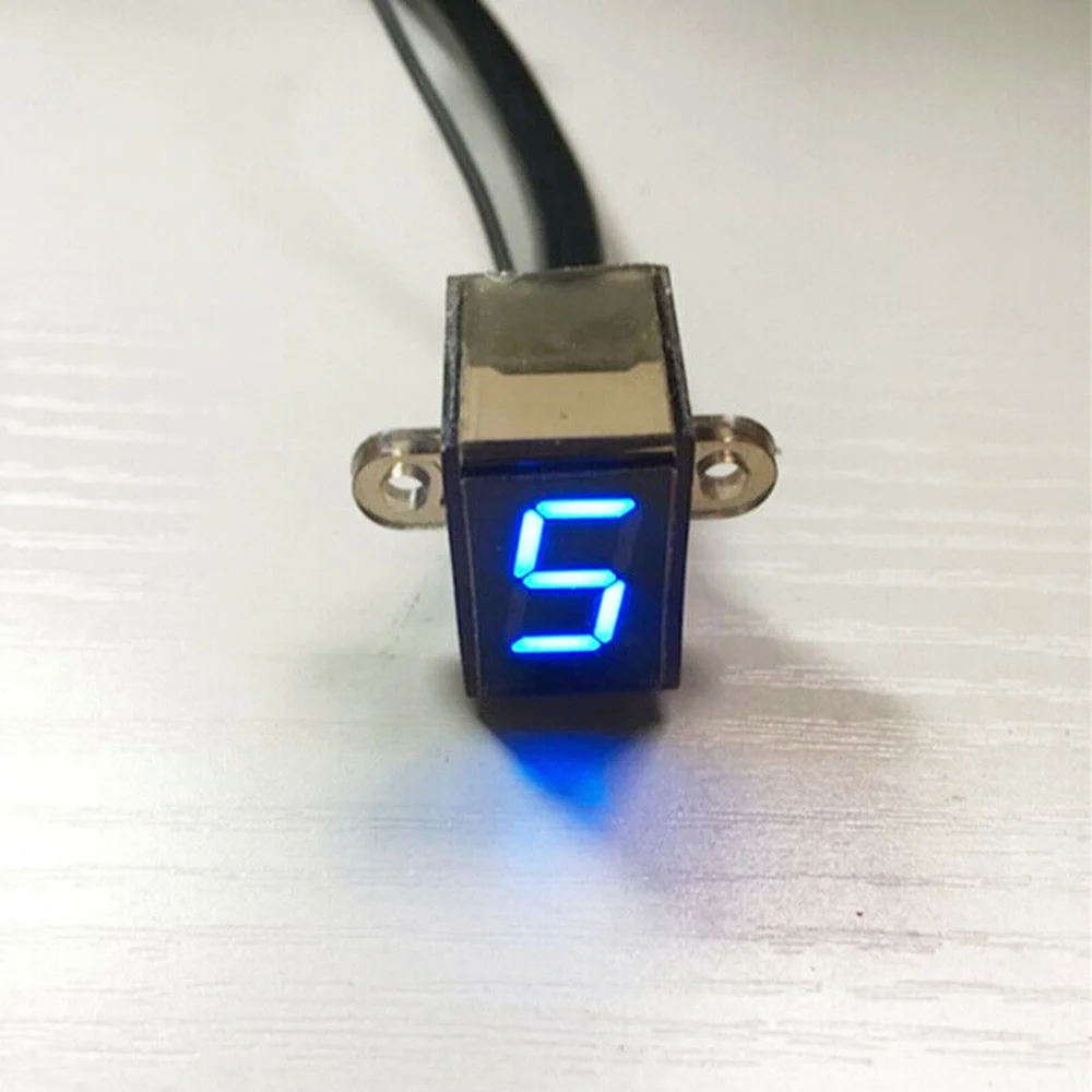 

Светодиодный индикатор передачи мотоцикла для 06, передаточное переключение, водонепроницаемый, с четким синим дисплеем и надежной пластиковой конструкцией