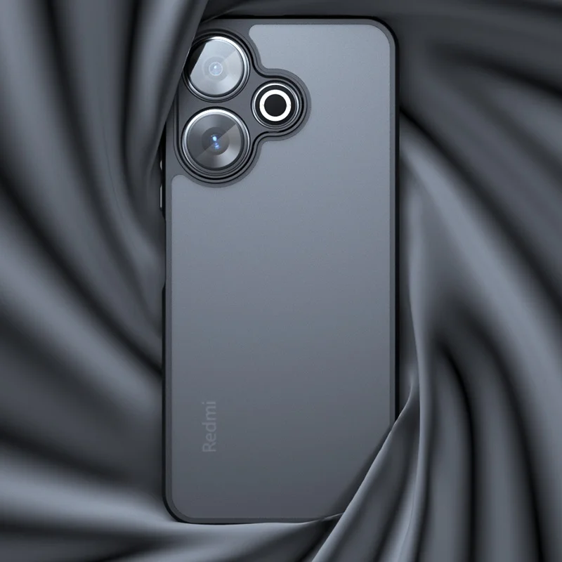 레드미 13 케이스 커버 샤오미 레드미 13 케이스 폰 범퍼 무광 블랙 프레임 아머 충격 방지 투명 클리어 펀다스 레드미 13