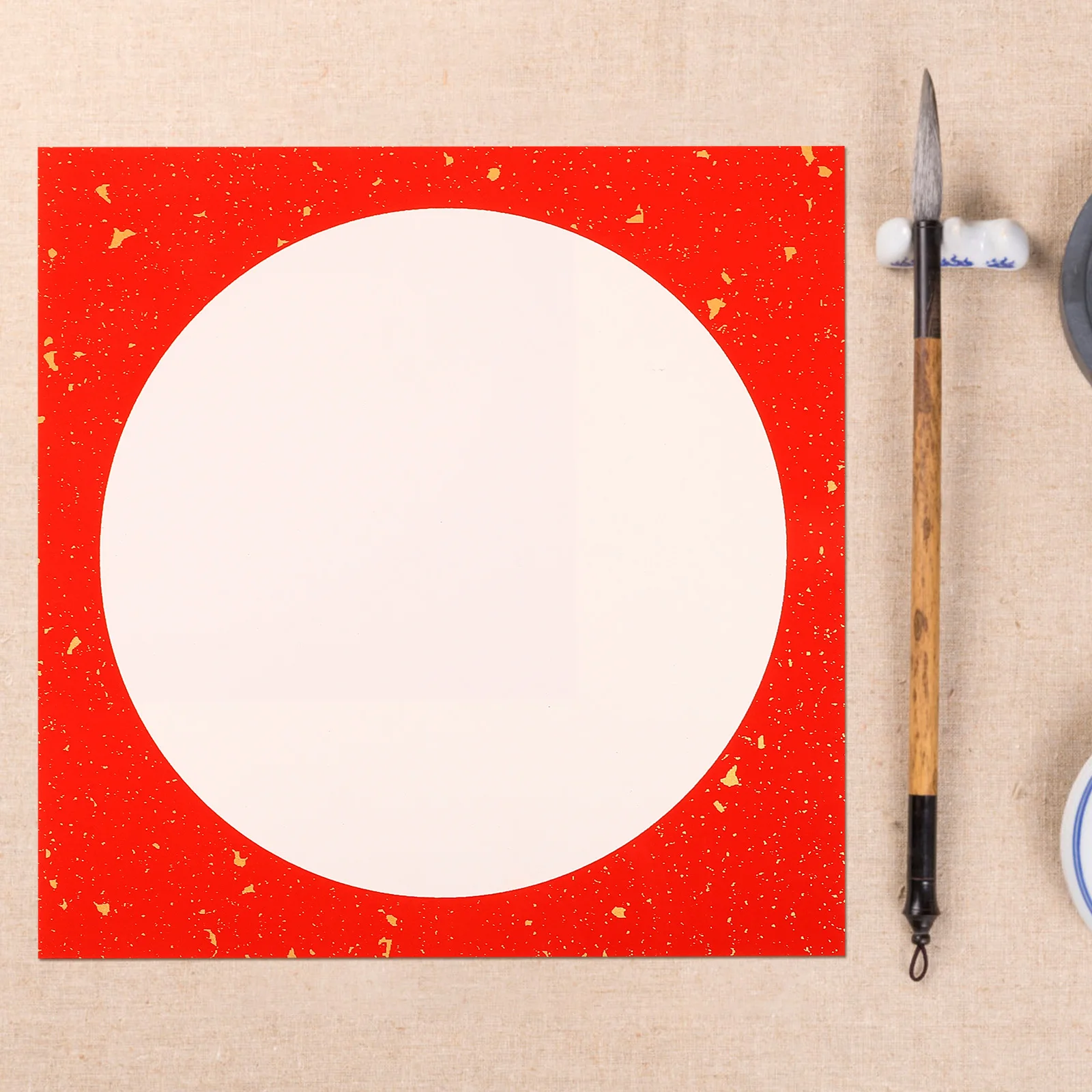 

10 Sheets Xuan Paper for Chinese Calligraphy Smooth Writing Experience Excellent Moisture Control Perfect for Watercolor and Ink